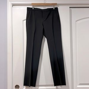 Banana Republic Logan fit black wool trousers